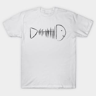 Happy fishbone drawing T-Shirt